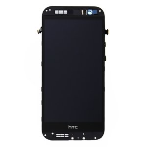 LCD + dotyk + přední kryt pro HTC ONE2 M8, grey