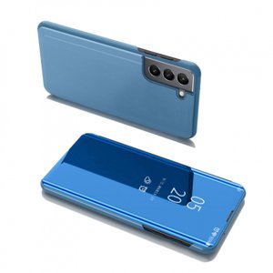 MG Clear View knížkové pouzdro na Samsung Galaxy S22, modré