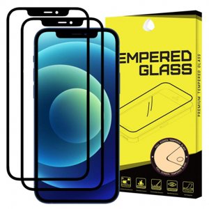 MG Full Glue Super Tough 2x ochranné sklo na iPhone 11 / XR, černé