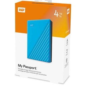 Wd externí paměťový disk My Passport 4Tb, modrá