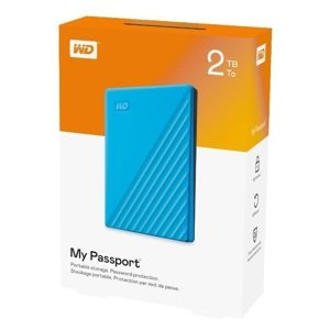 Wd externí paměťový disk My Passport 2Tb, modrá