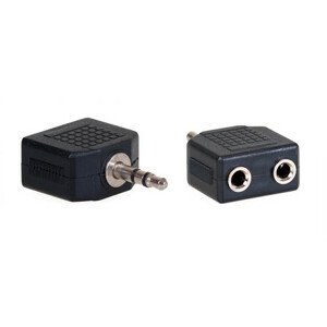 Aq reproduktorový kabel Ka404 - rozdvojka stereo z Jack 3,5 mm M na 2x Jack 3,5 mm F