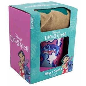 Dárkový set Disney - Lilo & Stitch, hrnek a ponožky - 05055964789411